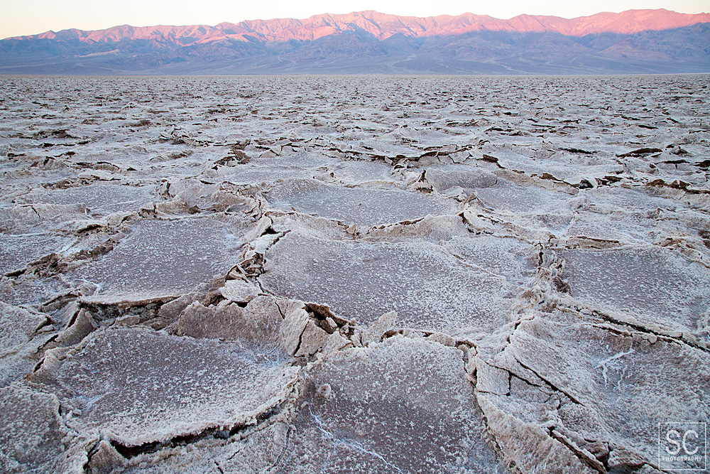 We arrived at Badwater Basin Salt Flats before sunrise only to find that it looks nothing like the pictures I've seen online, but still impressive.