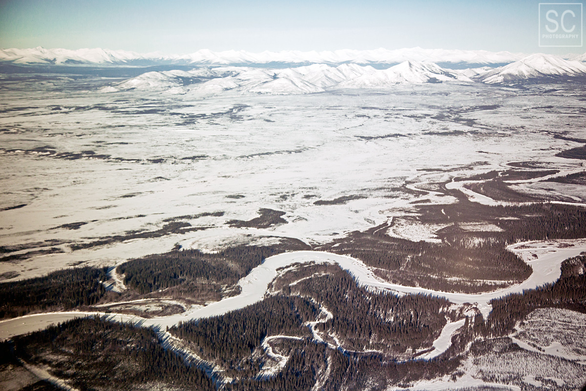 The Gates to the Arctic National Park from above