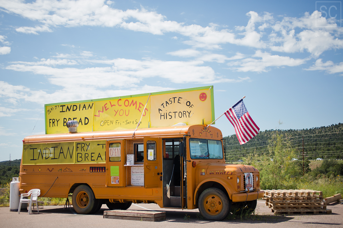 Indian Fry Bread truck stop on the way to Petrified Forest NP, AZ