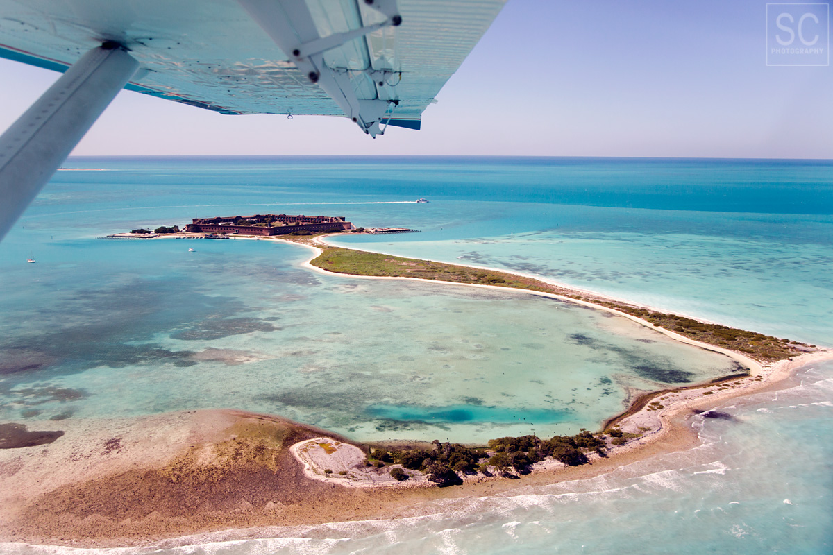 Flying over Dry Tortugas