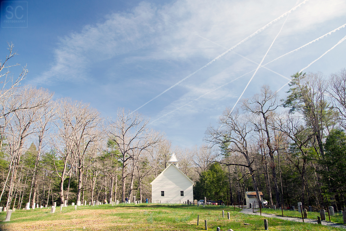 Old church and cemetery, Cades Cove