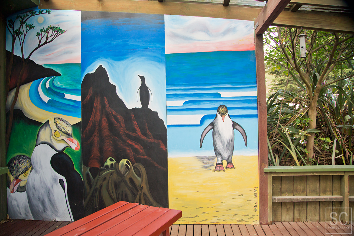 Cool art at the penguin conservation facility