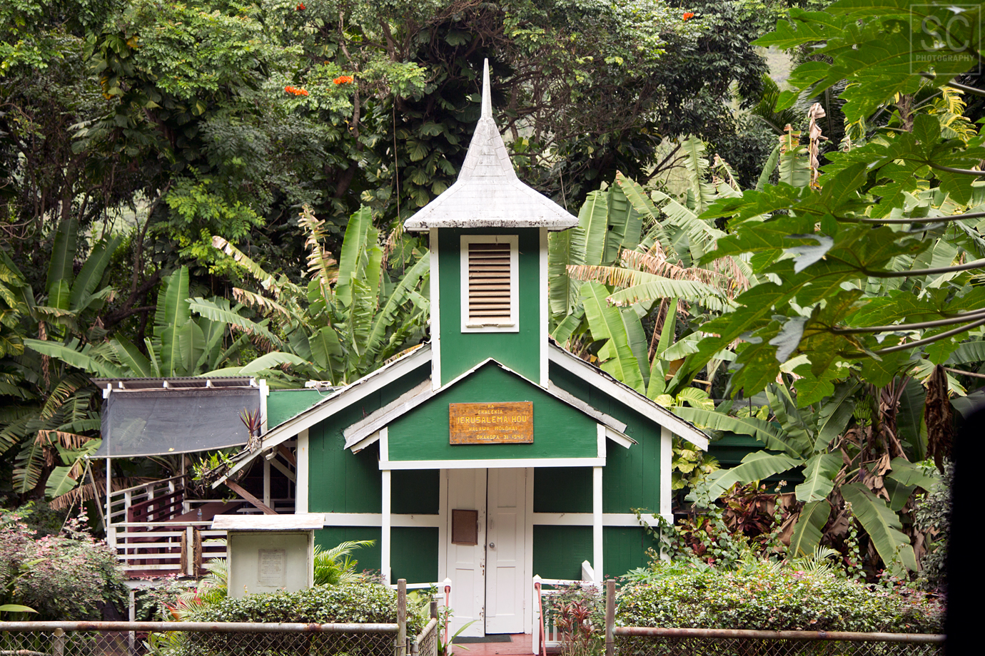 Old church on the way to Halawa valley
