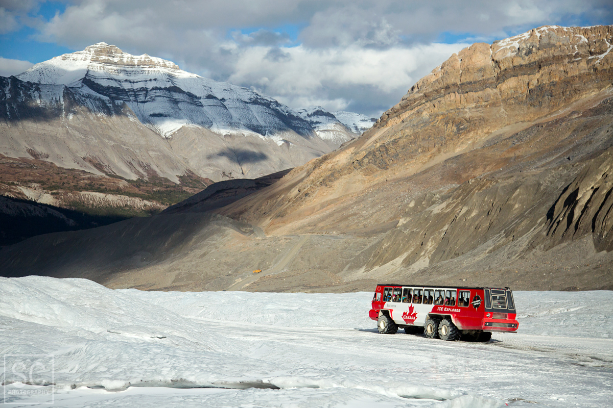 Just a bus on a glacier